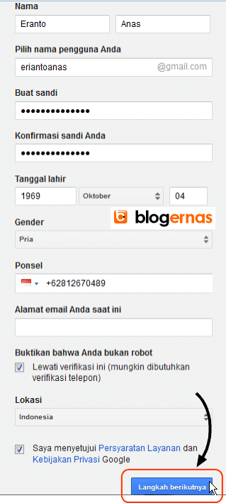 Cara Detail Membuat Email Gmail Full Gambar