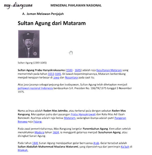 Nama-nama Pahlawan Nasional Indonesia