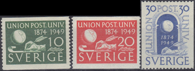 Sweden - 1949 - 75th anniv. of the UPU