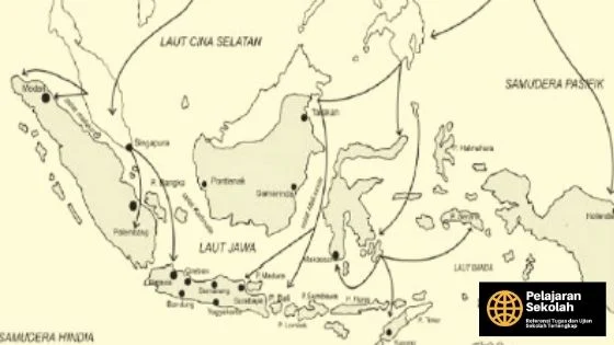 Gambar Peta Kedatangan Jepang Ke Indonesia