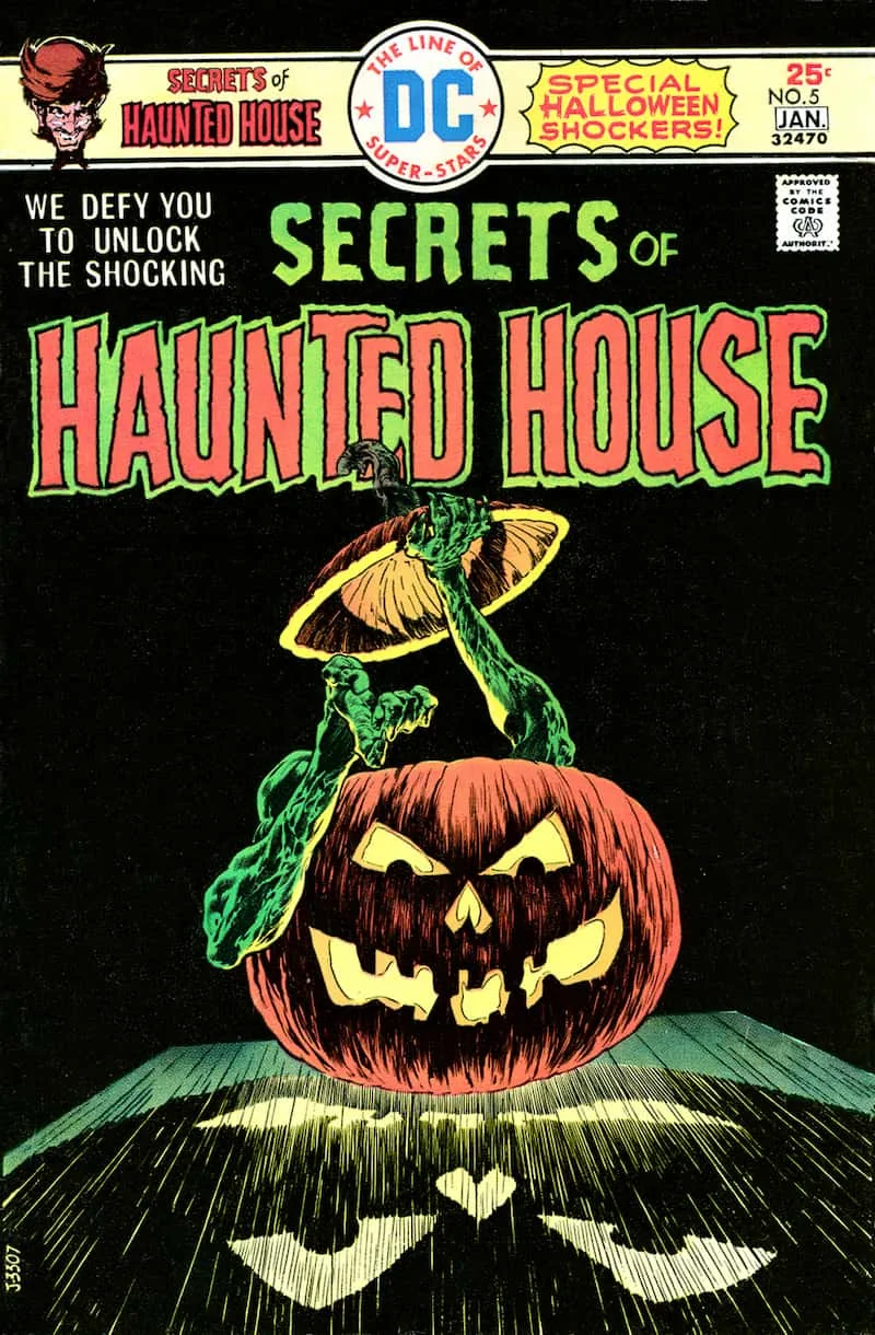 Secrets of Haunted House #5, enero 1976. Portada de Bernie Wrightson.