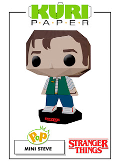 Kuri Paper - Pop Mini Funko Steve Stranger Things Papercraft