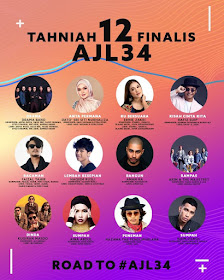 Semi Final Muzik - Muzik 34, sfmm34, AJL34, Anugerah Juara Lagu Ke - 34, Finalis AJL34, Senarai 12 Lagu Yang Layak Ke Anugerah Juara Lagu Ke - 34,