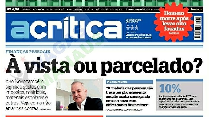 01//VAGAS_MANAUS//JORNAL ACRÍTICA CLASSIFICADOS DE EMPREGOS DO DIA 30.12.18 (DOMINGO)