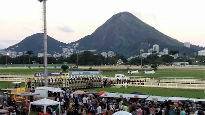 Cavalos prontos para partida