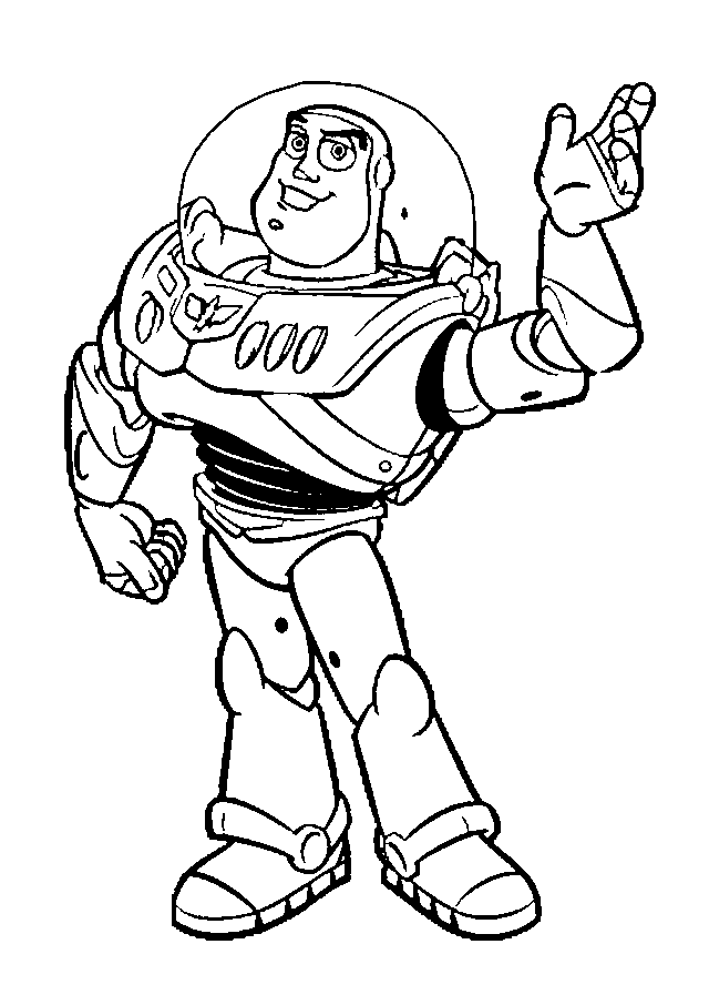 buzz lightyear coloring pages - Buzz Lightyear coloring page printable game