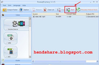 Cara Merubah atau Menconvert Format Video Menjadi keinginan anda 