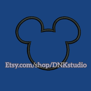 Micky Mouse Embroidery Design 