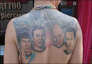 Startrek Tattoo Design - Back body Tattoo