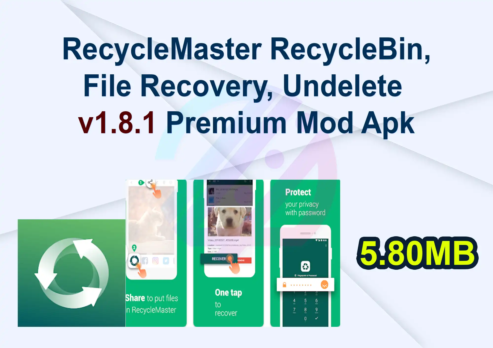 RecycleMaster: RecycleBin, File Recovery, Undelete v1.8.1 Premium Mod Apk