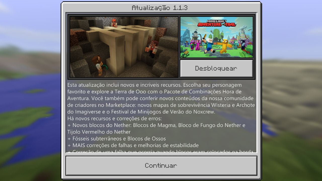 Download Minecraft PE 1.1.3 Oficial - Na Rede