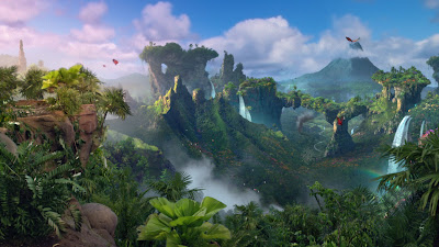 A Panorama of The Island from Journey 2