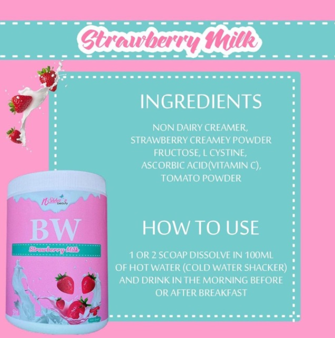 Booster Whitening: Bw Strawberry Milk