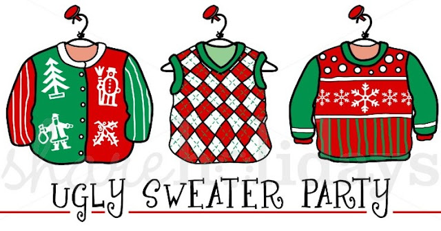 Two Yorks and a Bean: Ugly Sweater Party!