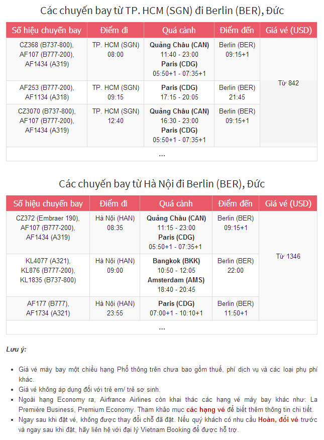 ve may bay di berlin, duc