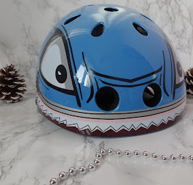 blue hammerhead shark kids bike helmet