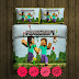 Set gift Minecraft garden fleece blanket large & 2 pillow cases #81367544,81367549(2)