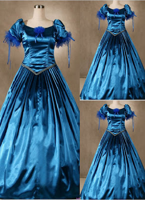 Blue Gothic Victorian Dress