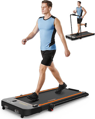 A Foldable Treadmill that Doubles as an Under-Desk Walking Pad