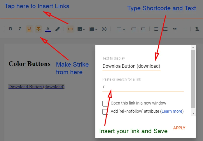 flexible shortcodes