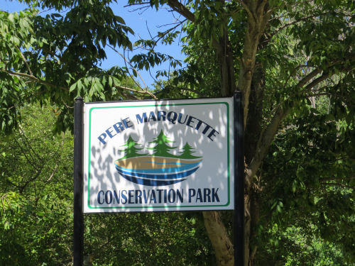 Pere Marquette Conservation Park sign