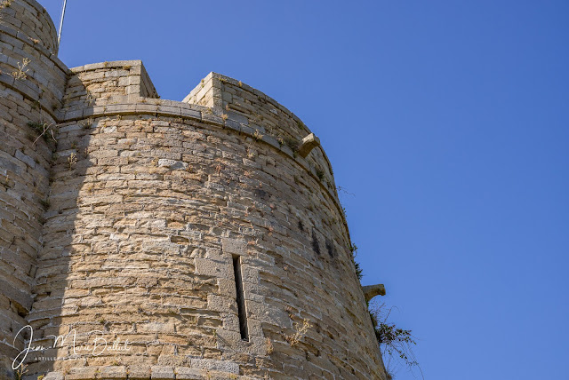 Tour d'artillerie des Ebihens — Créneaux de la plateforme d'artilleire