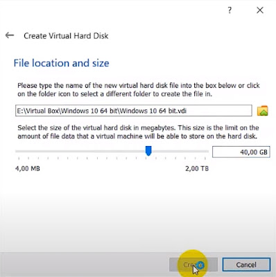 Cara Instal Windows 10 di VirtualBox