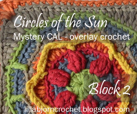 Circles of the Sun Mystery CAL 2015 - overlay crochet - Block 2 #free crochet pattern by LillaBjornCrochet