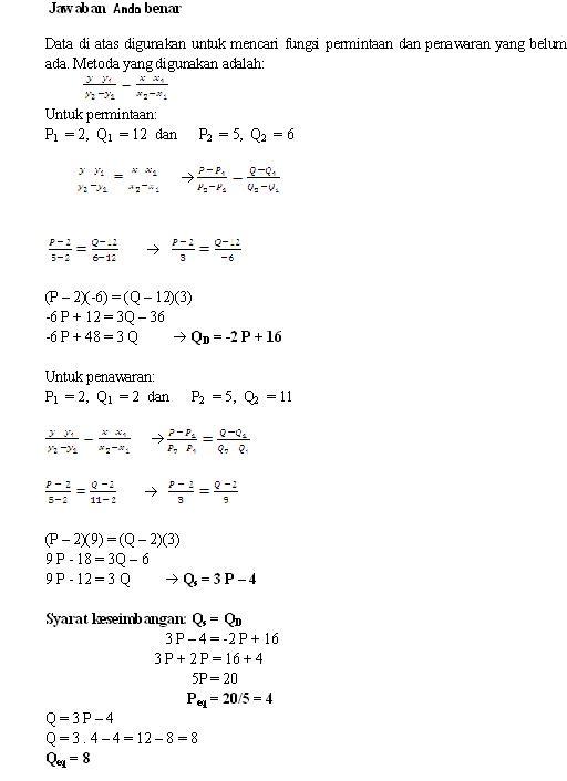Contoh Soal Uas Matematika Ekonomi Semester 1 - Latihan Soal Yuk