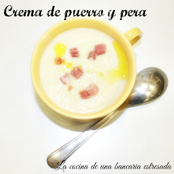 Receta de crema de puerro y pera