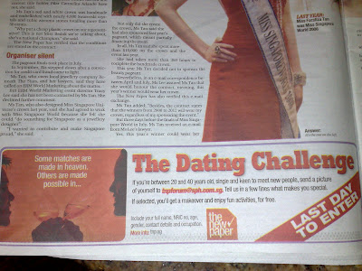 tv dating game. So all those who want to sabo/watch me play the Dating game, VOTE FOR ME! =p