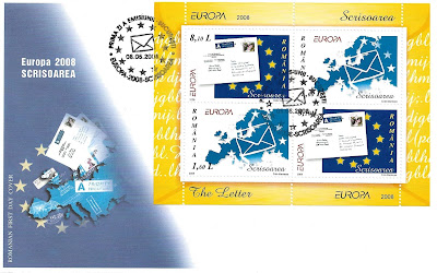 FDC Europa 2008 Roumanie