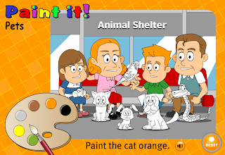 http://www.learnenglish.org.uk/kids/games/paint_pets.swf