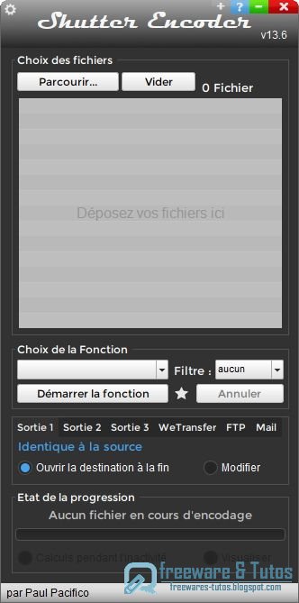 Shutter Encoder : un super logiciel pour convertir/éditer les fichiers multimédia