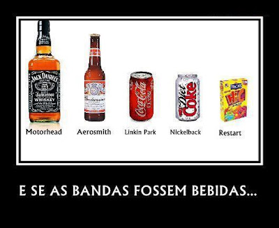 Se as bandas fossem bebidas.