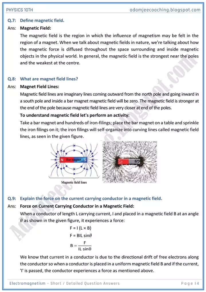 electromagnetism-short-and-detailed-answer-questions-physics-10th