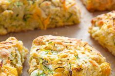   Zucchini Cheddar Scones