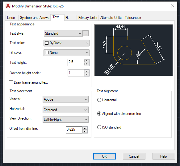 autocad ölçülendirme yazısı