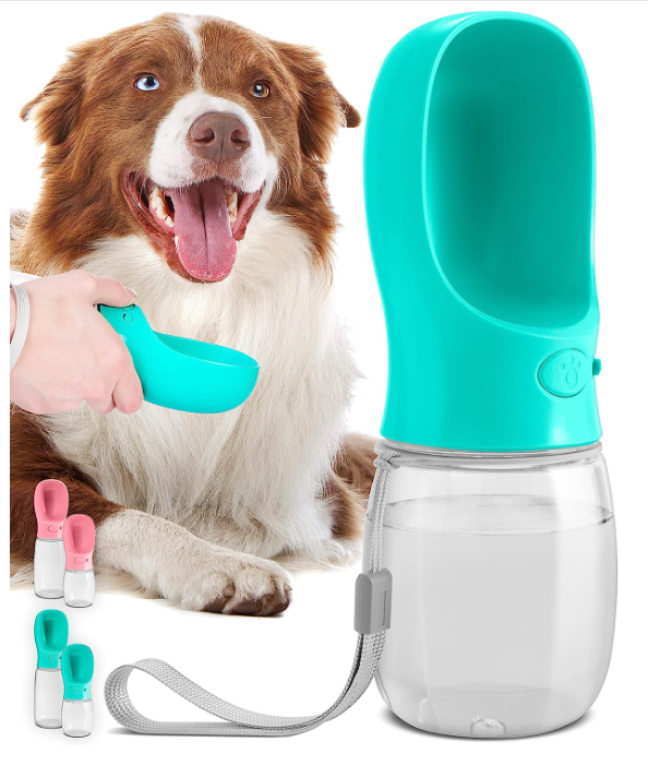 A Dog Water Bottle for camping