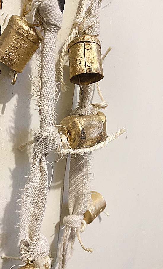 hanging brass bell garland