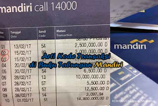 kode transaksi bank Mandiri di buku tabungan, arti kode keterangan di buku tabungan Mandiri simpedes, kode buku tabungan Mandiri, kode adm pada buku tabungan Mandiri, kode transaksi bank Mandiri, sandi transaksi bank Mandiri,