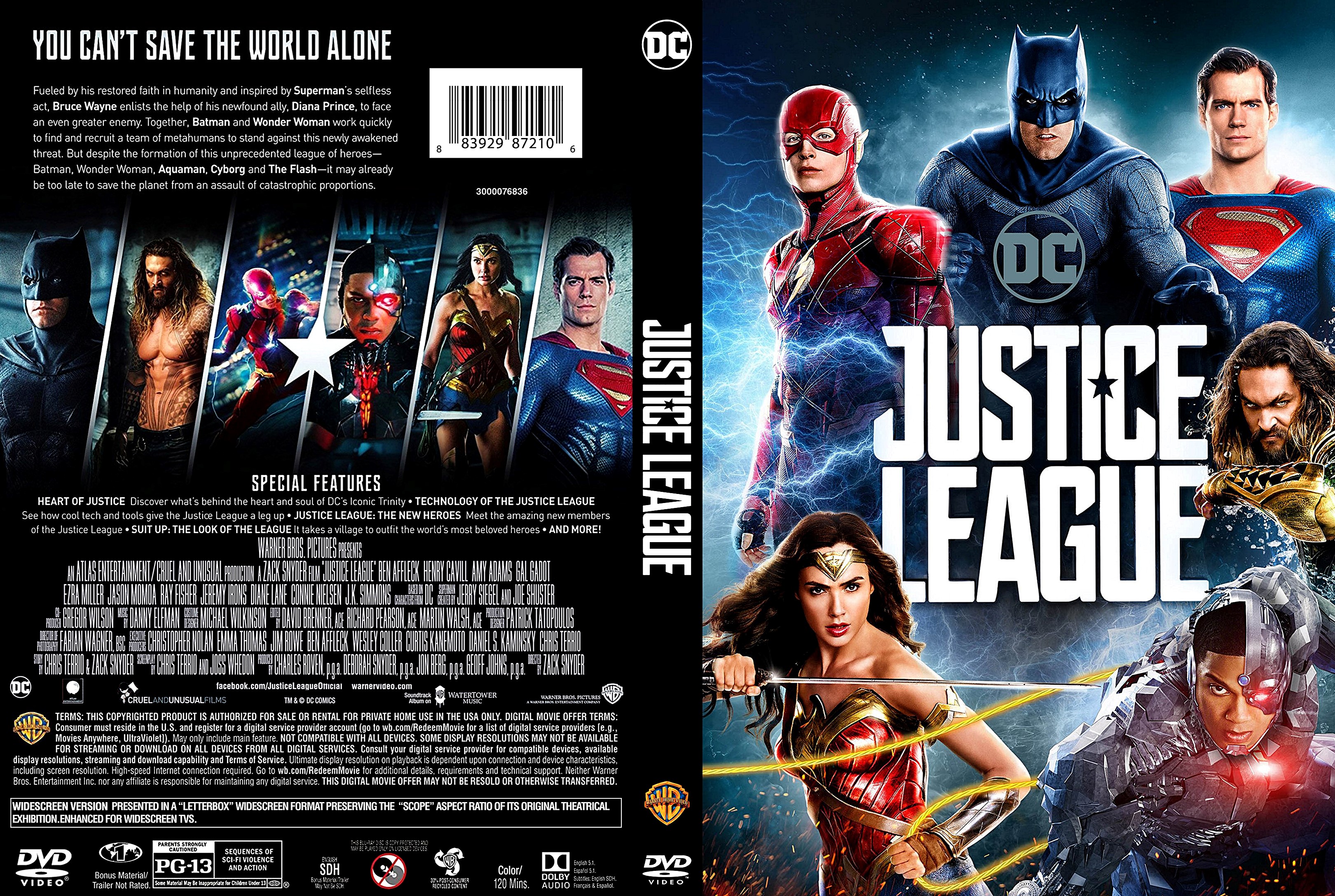 Justice League (scan) DVD Cover - Cover Addict - DVD 