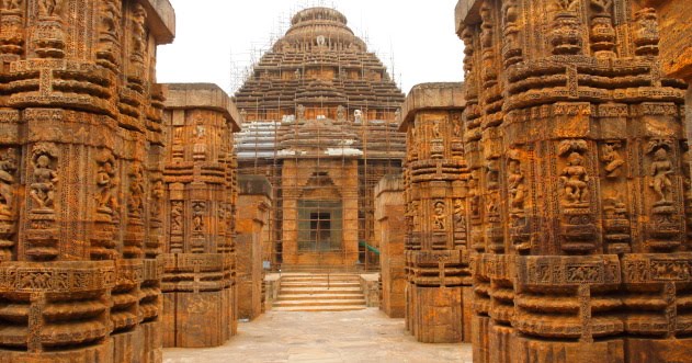 Entrance to the majestic Sun temple of Konark, Odisha