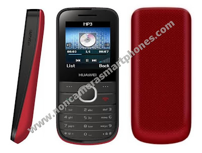 Huawei G3621L Dual Sim GPRS Internet Non Camera Phone Black Red Front Side Back Images Photos Review