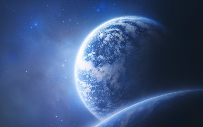 Planet in Space 3D Wallpaper