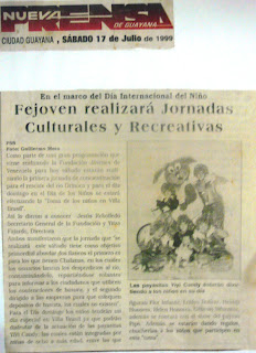 FEJOVEN BOLÍVAR REALIZANDO JORNADAS CULTURALES Y RECREATIVAS