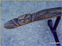 Detail of Raven Head Wand, by Tree Pruitt