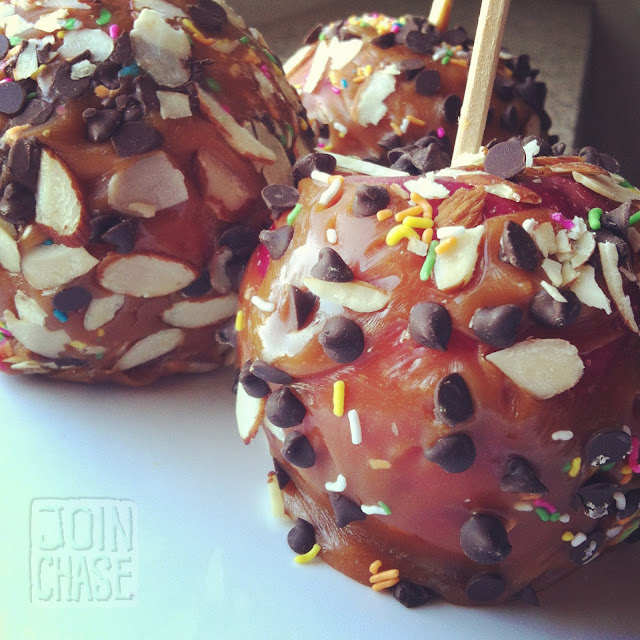 Caramel apples made by elementary students in South Korea.