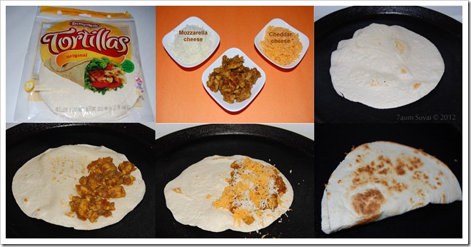 Chicken Quesadilla Process
