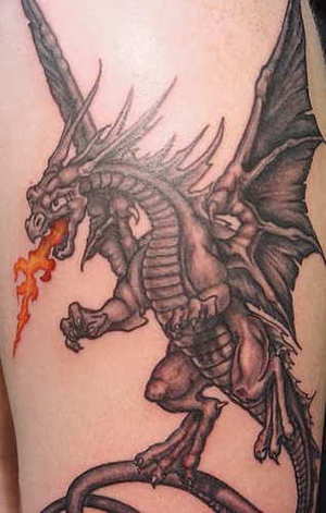 Dragon Tattoos Back Pieces. pictures of dragon tattoos.